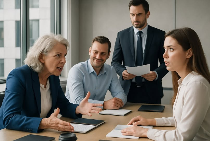 Emma zastygła w miejscu, jakby nagle zapomniała, jak się oddycha.
