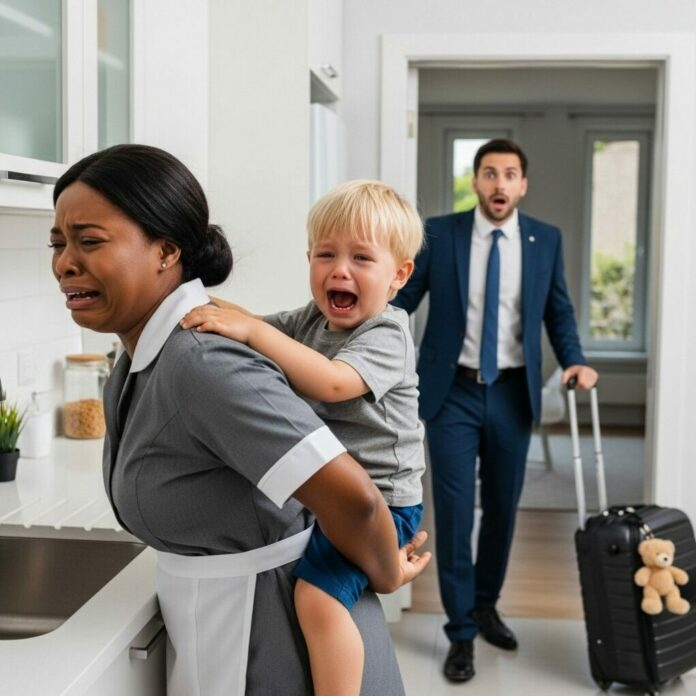 The Millionaire Returns Home and Is Stunned to See His Only Son with the New Black Maid in the Kitch… – TY