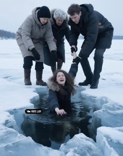 A lányomat a jeges tóba lökdösték a házastársai, miközben nevettek — percekkel később megérkezett a testvérem, és senki sem nevetett már.