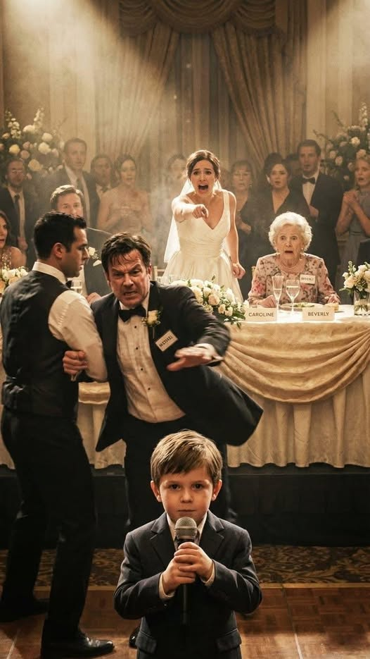 Na weselu mojej szwagierki kartka na moim siedzeniu brzmiała: „Samotna matka – personel obsługi”. Moja teściowa śmiała się i żartowała moim kosztem. Pokój podążał za nim. Wtedy mój 8-letni syn wstał, podszedł do mikrofonu i powiedział: „Przyniosłem p