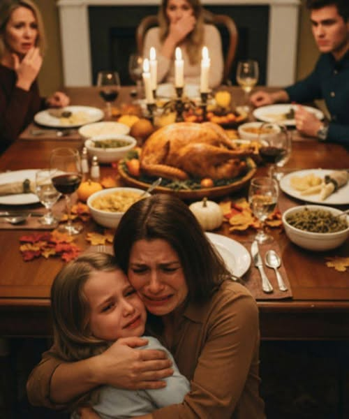 Święto Dziękczynienia wróciłem z pracy i zastałem syna drżącego z zimna na dworze. W środku moja rodzina śmiała się i delektowała obiadem za 15 000 dolarów, który zapłaciłem. Otworzyłem drzwi, spojrzałem na nich i powiedziałem tylko sześć słów.