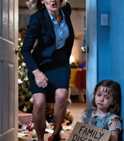 W Boże Narodzenie, kiedy pracowałem, moja rodzina oskarżyła moją siedmioletnią córkę o kłamstwo i ukarała ją okrutnie, kazała jej nosić tabliczkę z napisem FAMILY DISHASCE i zostawiła ją głodną w kącie na wiele godzin. Nie płakałem – zrobiłem plan. D