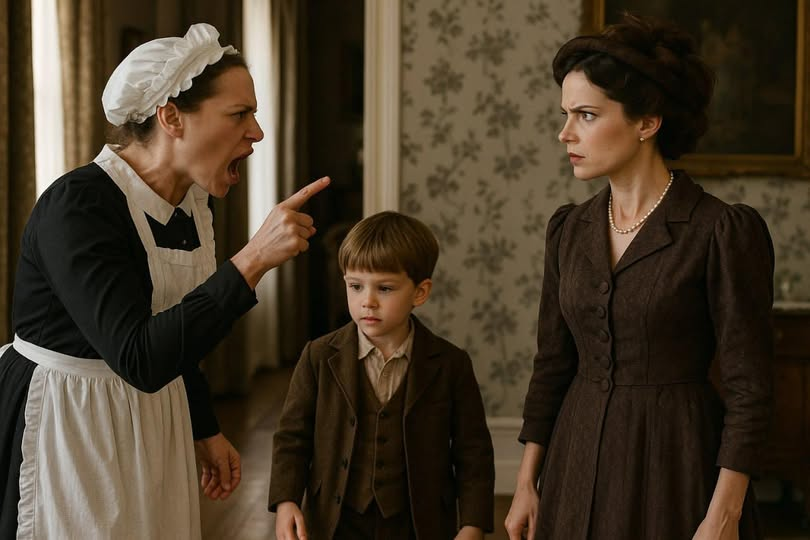 A hétéves kisfiú a kerekesszékben próbálta visszatartani a könnyeit, miközben mostohája könyörtelenül megalázta. De mielőtt bármit is mondhatott volna, a házvezetőnő megjelent az ajtóban, és felkiáltott: „Ne csináld ezt!” A hangja visszhangzott a szo