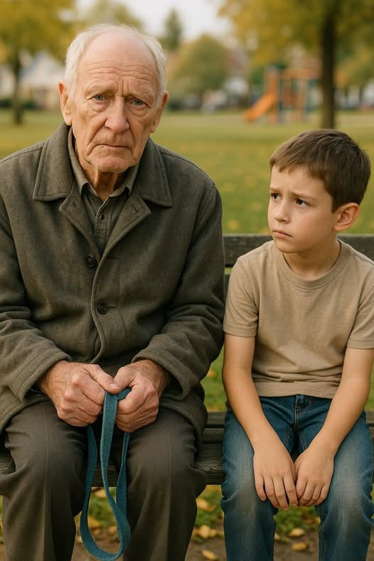 Az öreg minden nap ugyanazon a padon ült egy kifakult kék pórázzal a kezében, és egy reggel egy kisfiú végre meg merte kérdezni, hol van a kutya