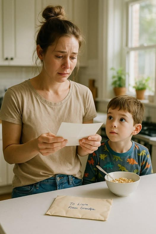 A levél kedd reggel érkezett, nyolcéves fiamnak címezve a nagyapától, akit soha nem ismert, és a postabélyegző arról az idősek otthonáról származott, amely megesküdött nekem, hogy apám egyikünkre sem emlékszik