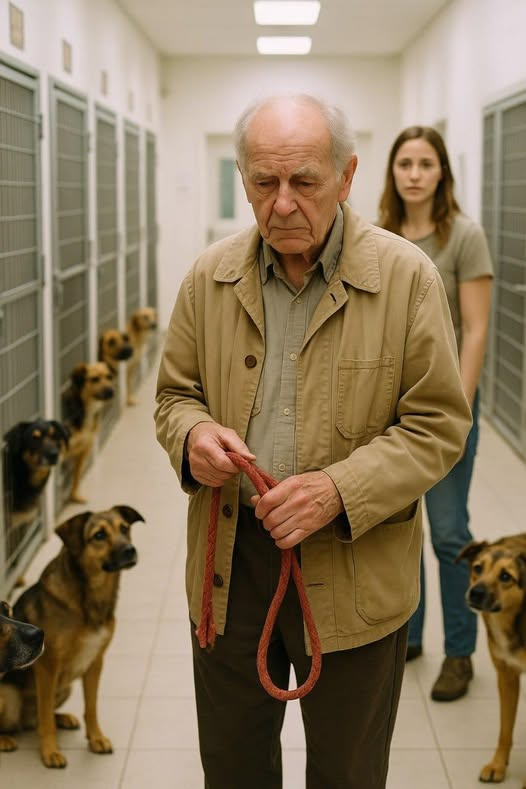 Az öregember ugyanazzal az üres pórázzal jött a menhelyre, és a hetedik napon az önkéntes végre követte