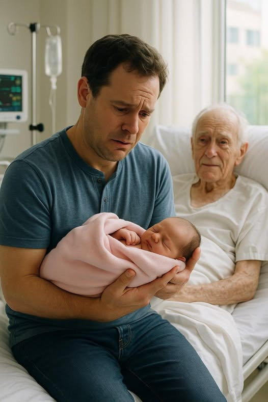 A nővér csendben letette az újszülöttet apám kórházi ágya mellé a székre, és azt mondta: „Nincs máshová mennie most”